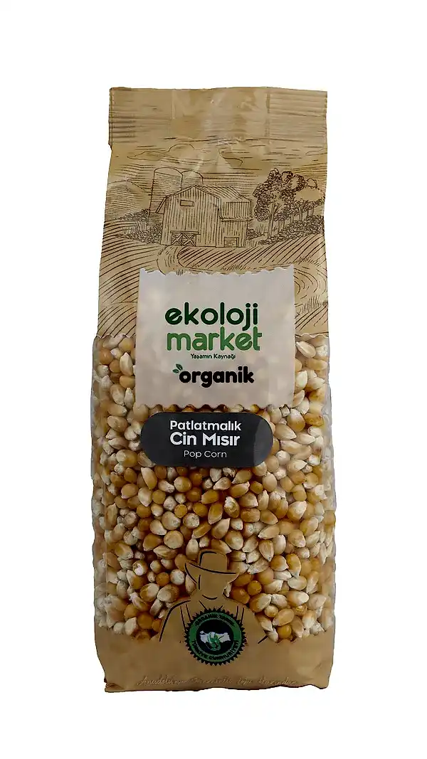 Organik Glutensiz Patlatmalık Cin Mısır 750 gr