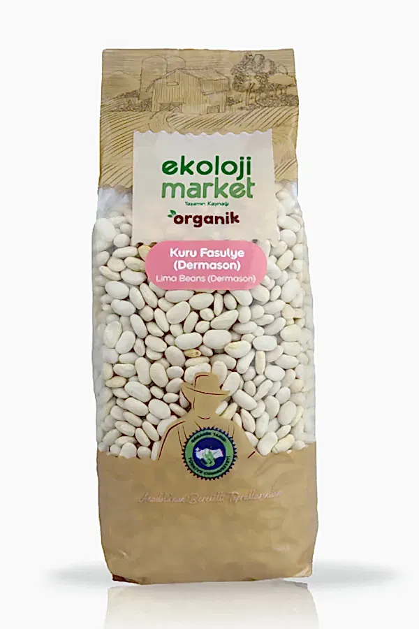 Organik Glutensiz Kuru Fasulye- Dermason 750 gr