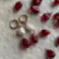 Amorf İncili Nar Tanesi Küpe