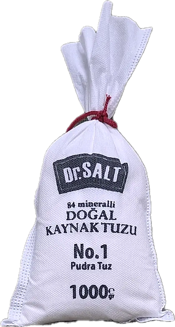84 Mineralli Doğal Kaynak Tuzu 5 Boyut ve Numara Bez Paket - 1000 Gr.