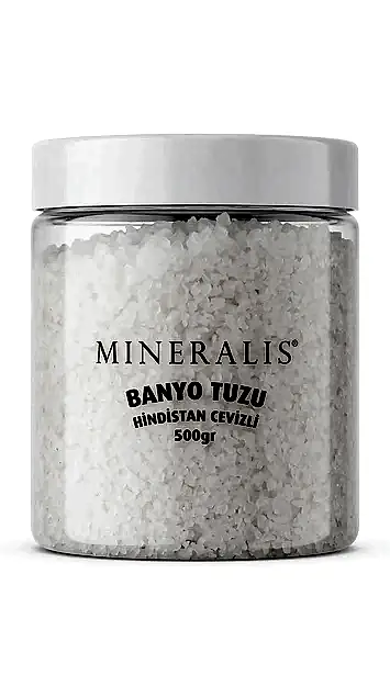 Yeni Ürün - Mineralis Doğal Yağlar ve Özler İçeren Banyo Tuzu 500 gr - Doğal Kaynak Tuzları ile Nemlendirici ve Rahatlatıcı Banyo Deneyimi