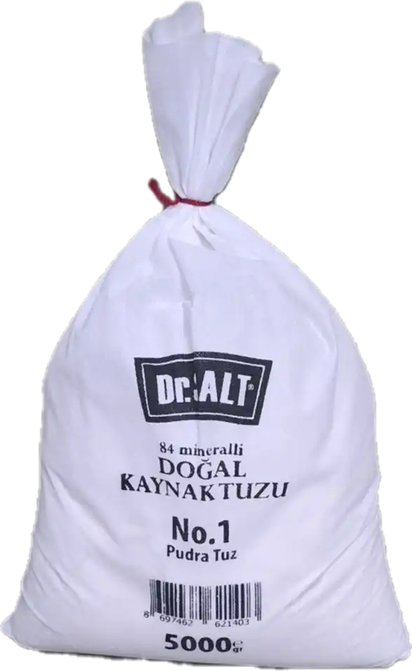 84 Mineralli Doğal Kaynak Tuzu 5 Boyut ve Numara Bez Paket - 5000 Gr. - 5 Kg.