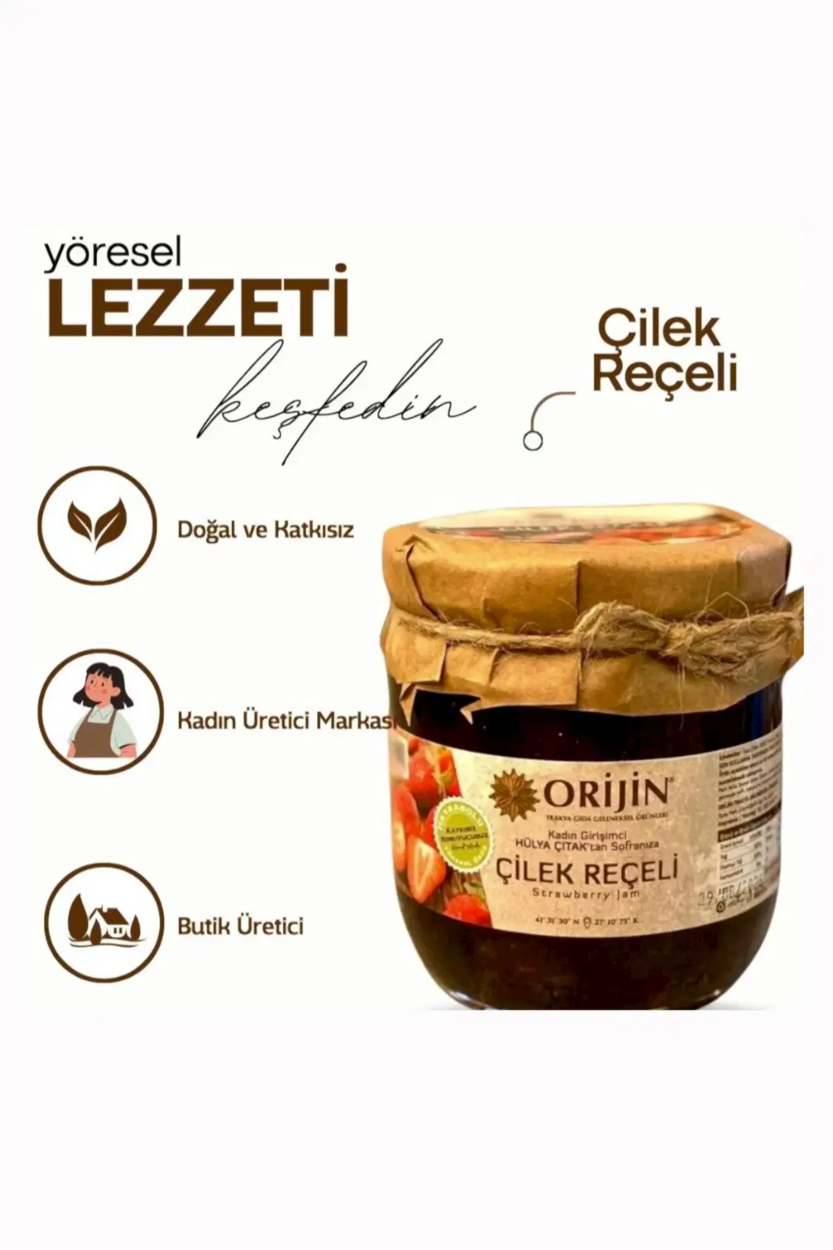 ÇİLEK REÇELİ 450 GR