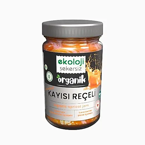 Organik Şekersiz Kayısı Reçeli 380 gr