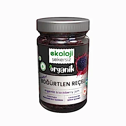 Organik Şekersiz Böğürtlen Reçeli 380 gr