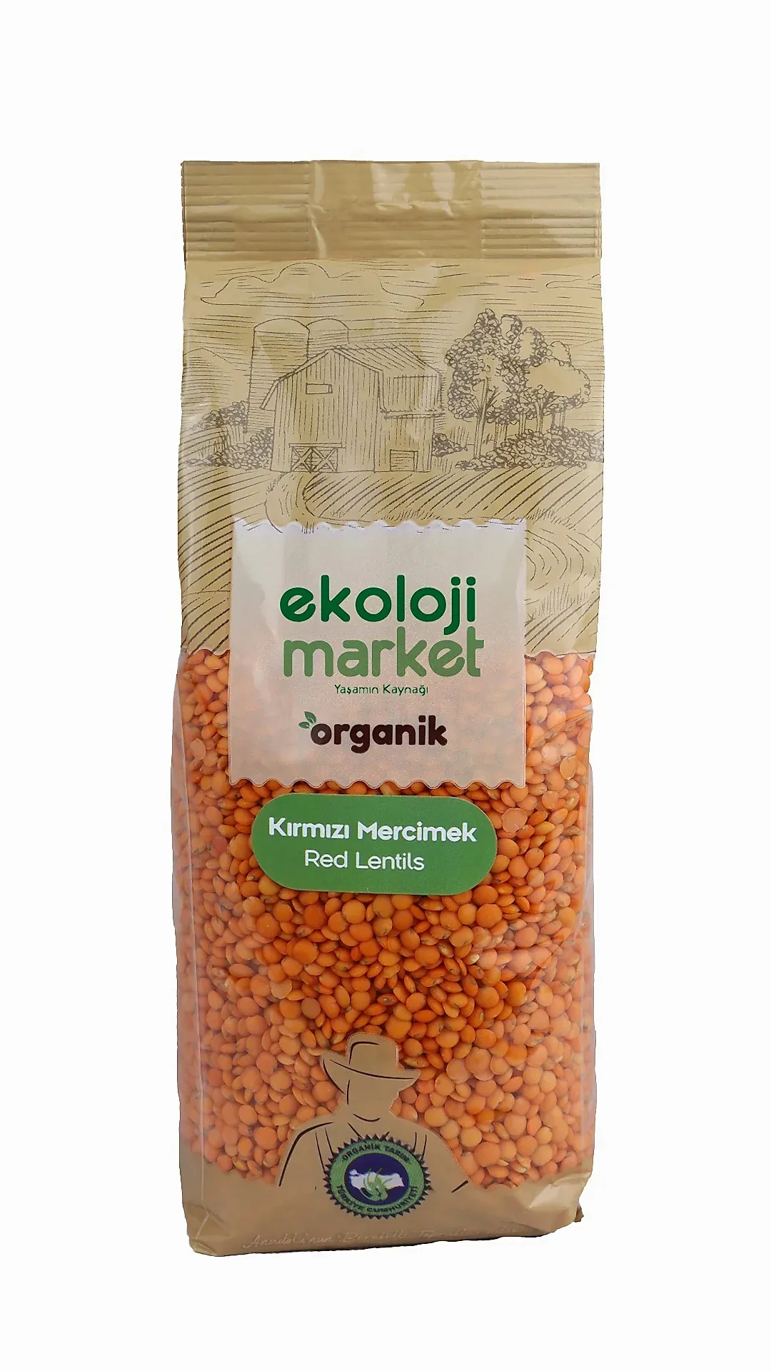 Organik Glutensiz Kırmızı Mercimek 750 gr