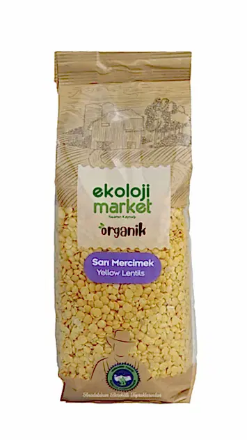 Organik Glutensiz Sarı Mercimek 750 gr