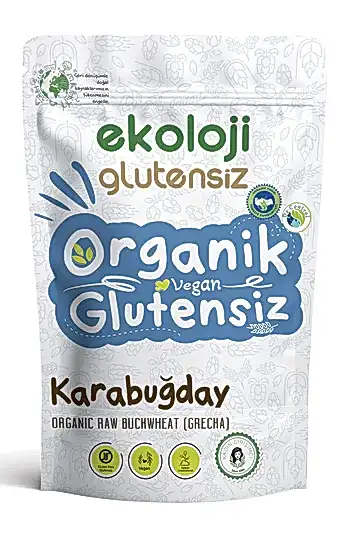 Organik Glutensiz Çiğ Karabuğday 500 Gr