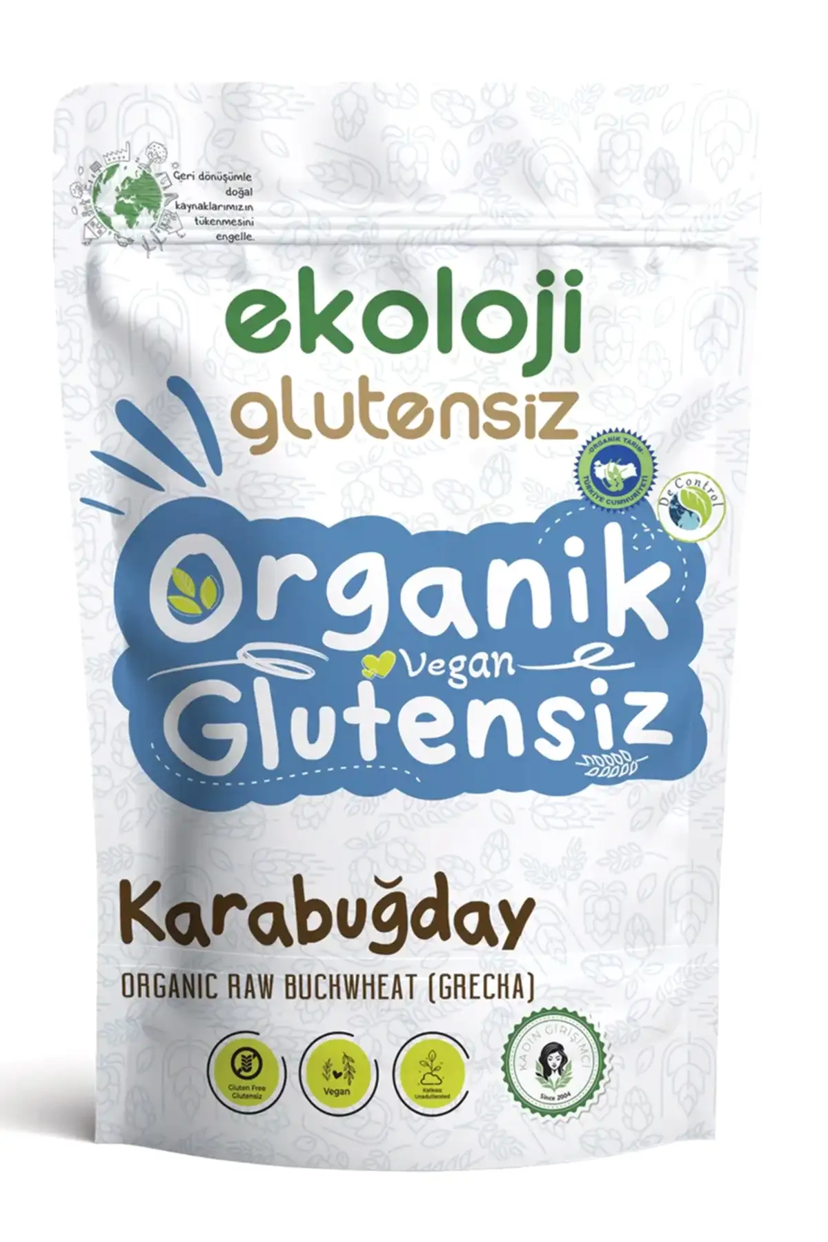 Organik Glutensiz Çiğ Karabuğday 500 Gr