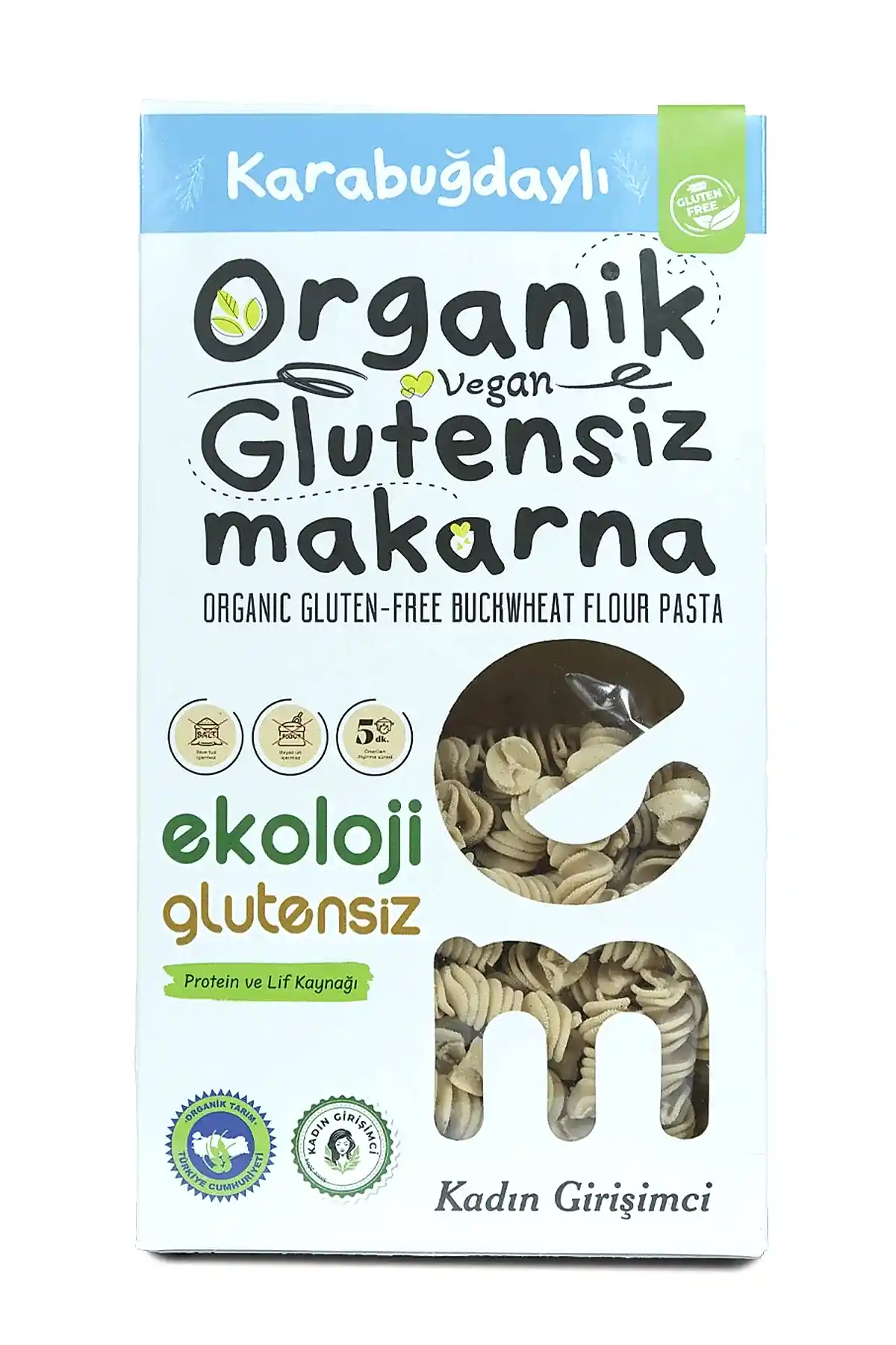 Organik Glutensiz Makarna Karabuğdaylı Burgu 200 Gr