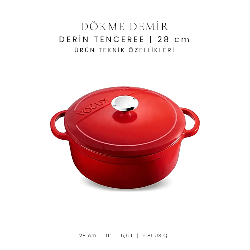 Voeux 28 cm Derin Tencere