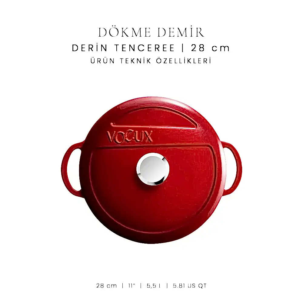 Voeux 28 cm Derin Tencere