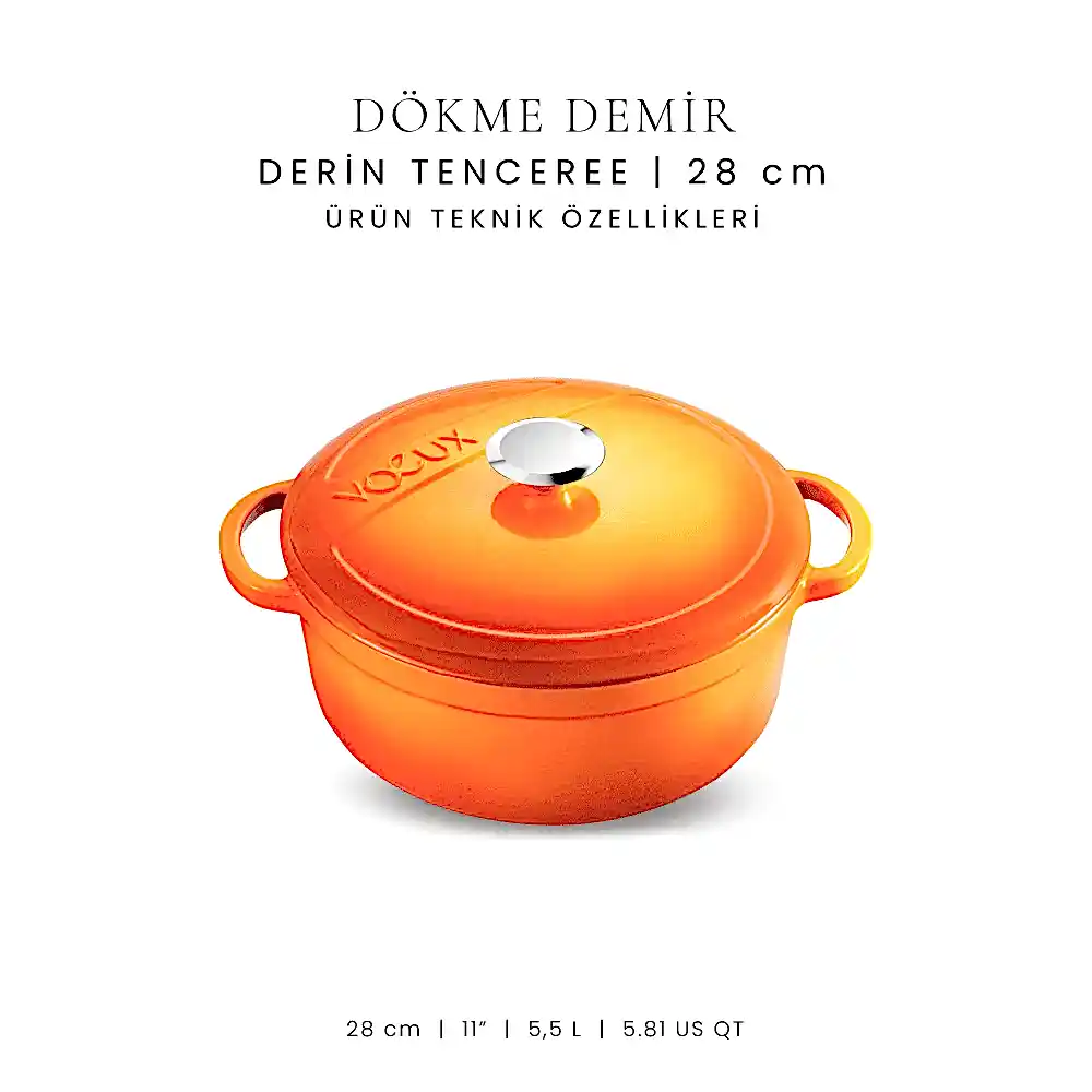 Voeux 28 cm Derin Tencere