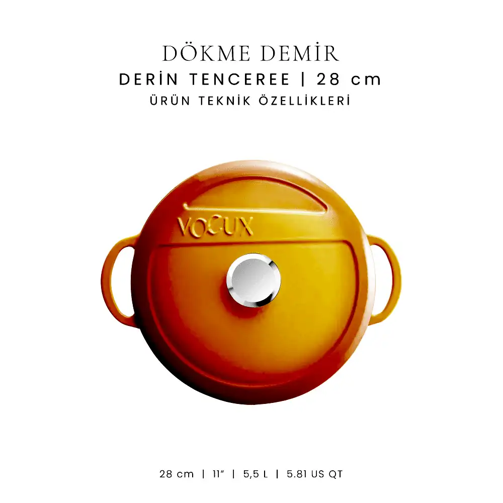 Voeux 28 cm Derin Tencere