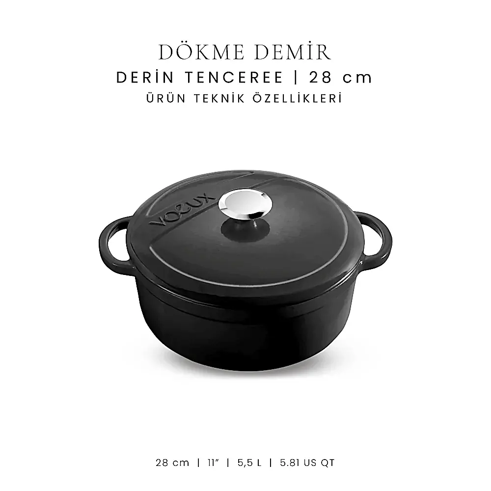 Voeux 28 cm Derin Tencere