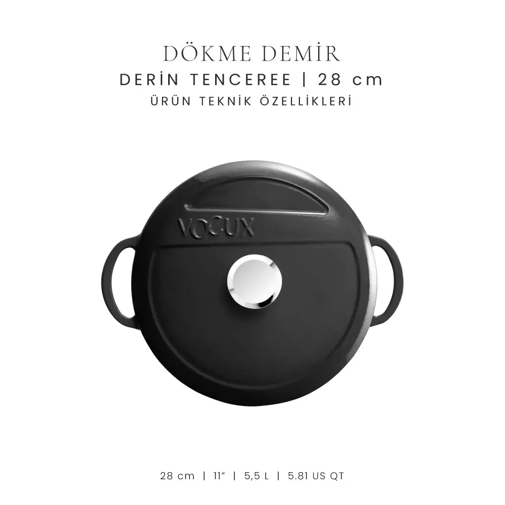 Voeux 28 cm Derin Tencere