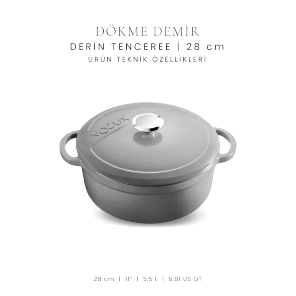 Voeux 28 cm Derin Tencere