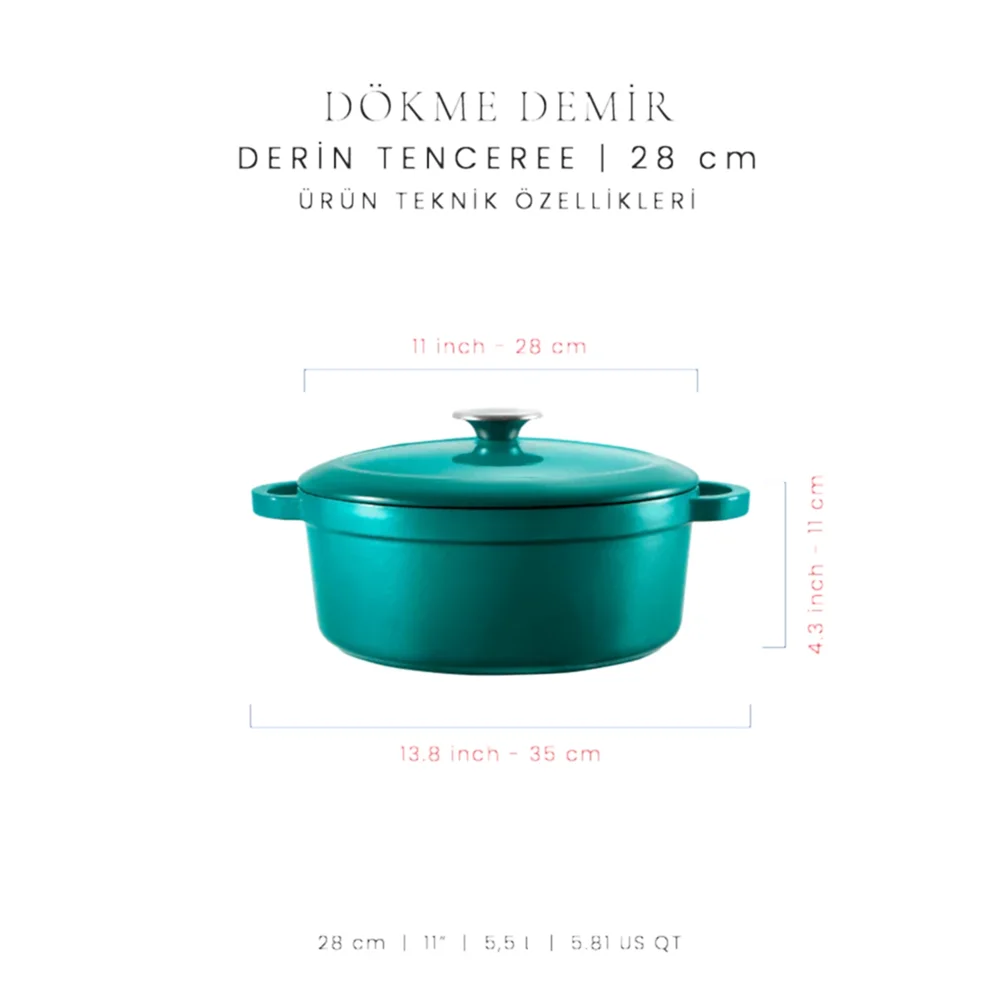 Voeux 28 cm Derin Tencere
