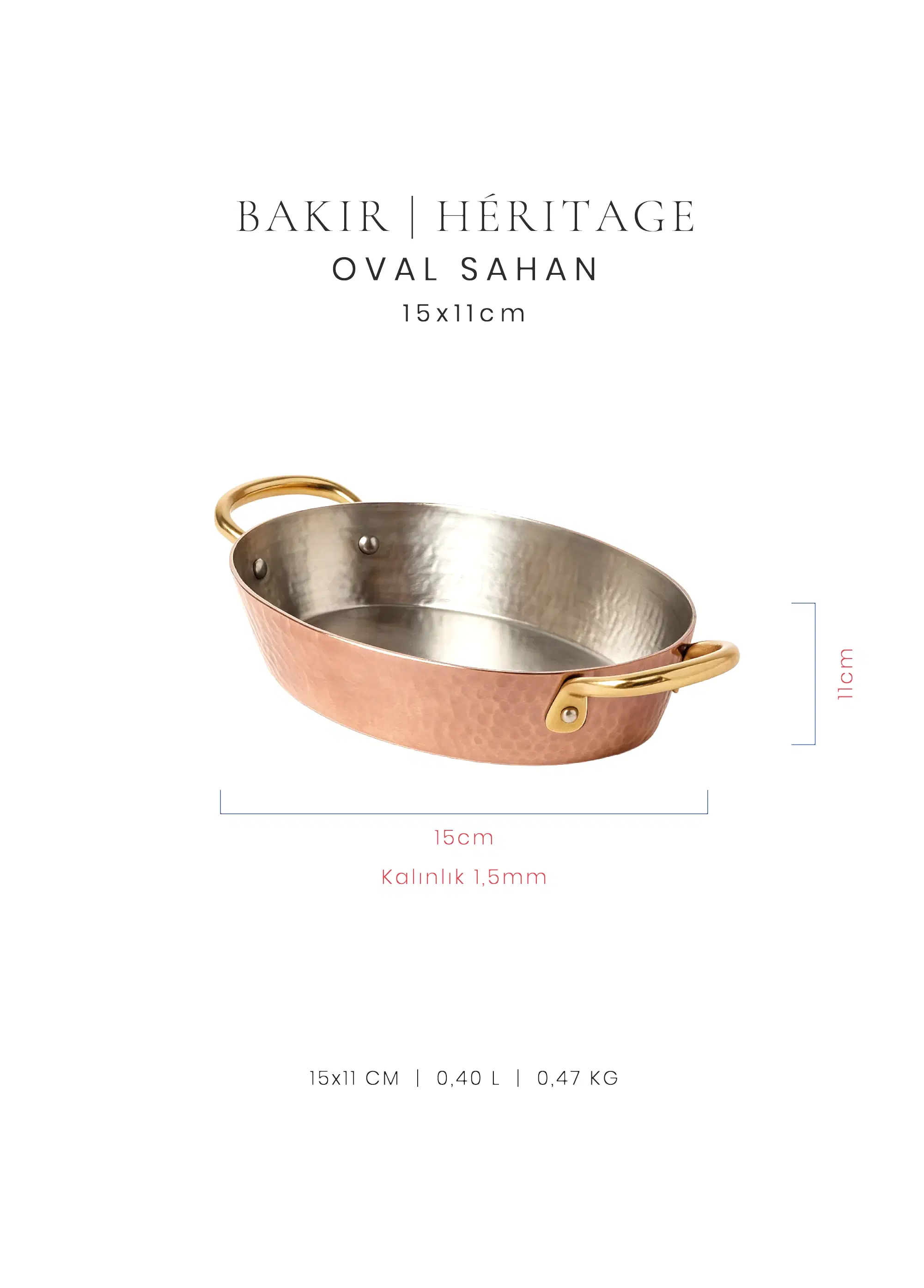 Voeux Dövmeli Oval Sahan - Bakır - Héritage