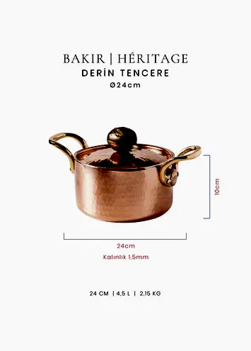 Voeux Derin Tencere - Bakır - Héritage