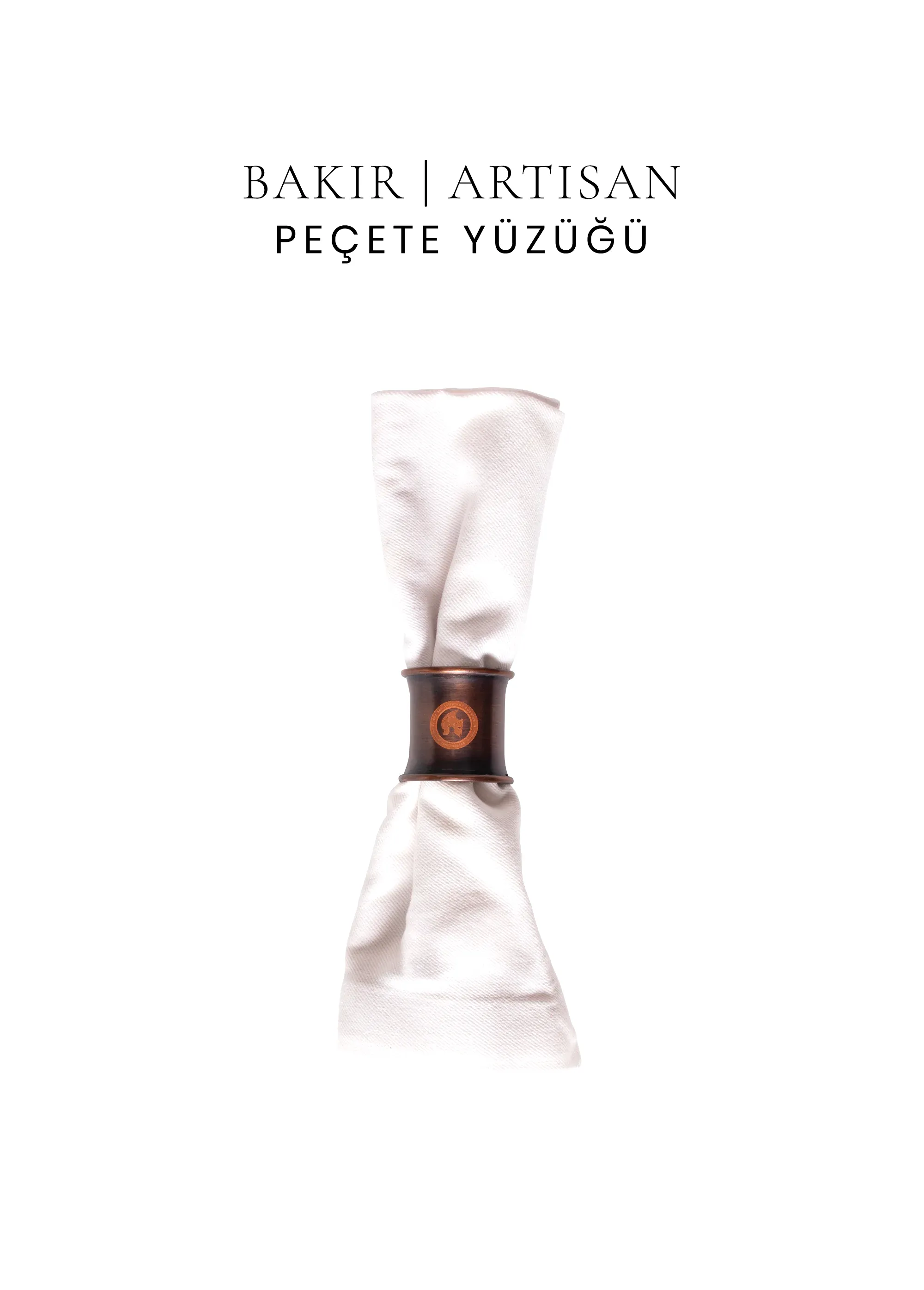 Voeux Peçete Yüzüğü - Bakır - Artisan