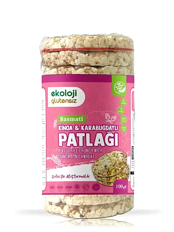 Glutensiz Karabuğday Kinoalı Pirinç Patlağı 100 Gr