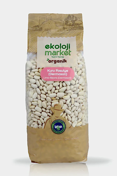 Organik Glutensiz Kuru Fasulye- Dermason 750 gr