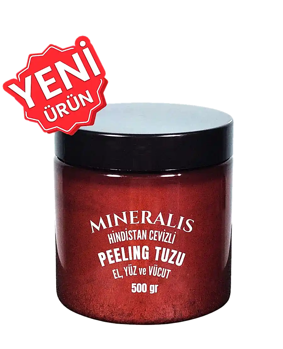 Yeni Ürün - Mineralis 84 Mineralli Peeling Tuzu - Doğal Yağlar ve Özler İçeren Peeling Tuzu 500 gr