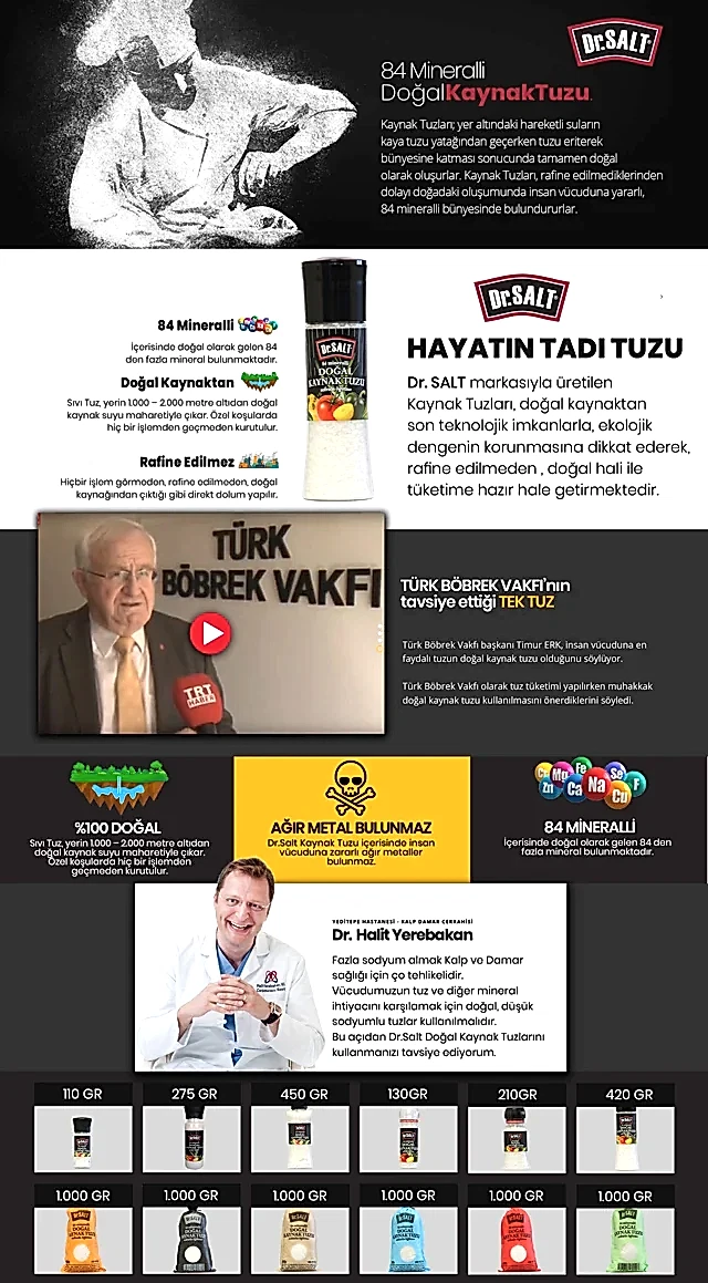 Doğal Kaynak Tuzu Seramik Değirmen 420 Gr.