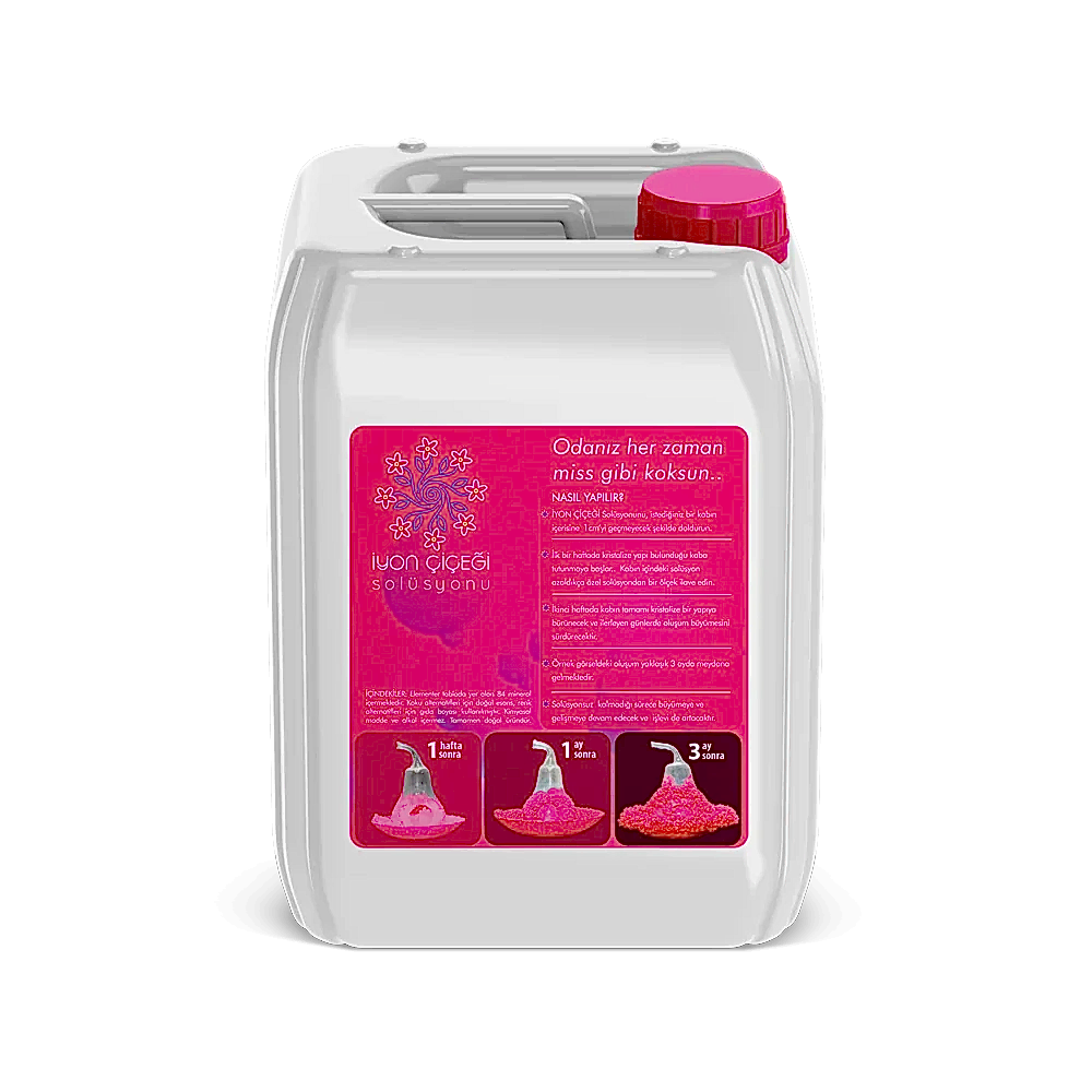 İyon Çiçeği Solüsyonu 5 Litre - 6 Farklı Renk