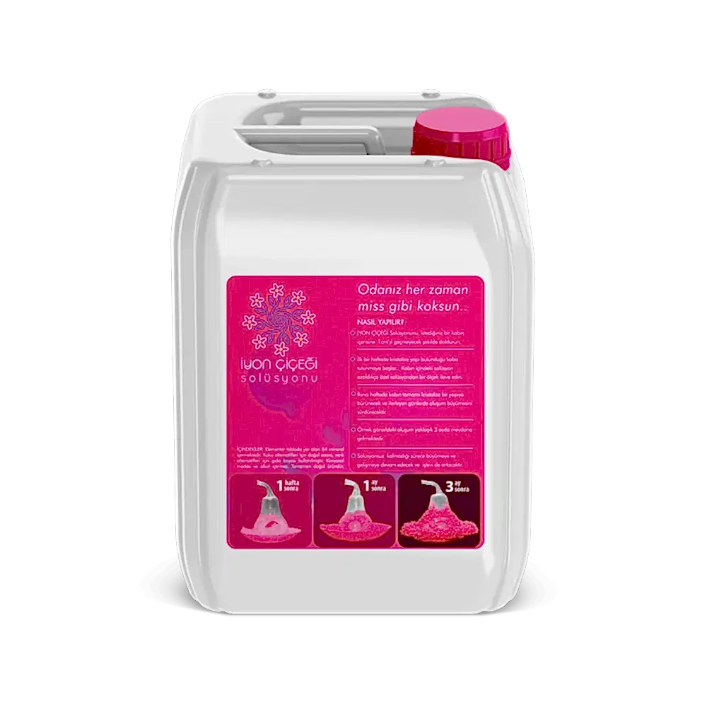İyon Çiçeği Solüsyonu 5 Litre - 6 Farklı Renk