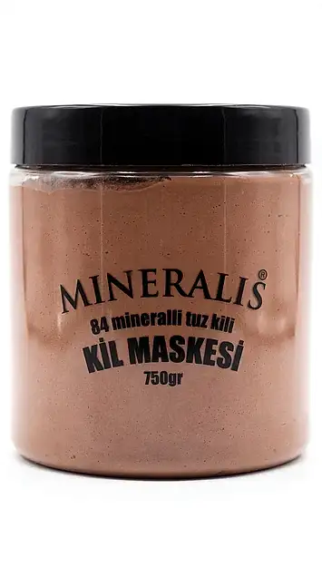Yeni Ürün - Mineralis Doğal Tuz Killi Kırmızı Kil Maskesi 750 Gr. - Dr.SALT Sıvı Tuz İlaveli Gözenek Sıkılaştırıcı ve Siyah Nokta Karşıtı Kil Maskesi