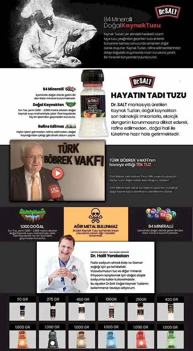 Doğal Kaynak Tuzu Değirmen 210 Gr.