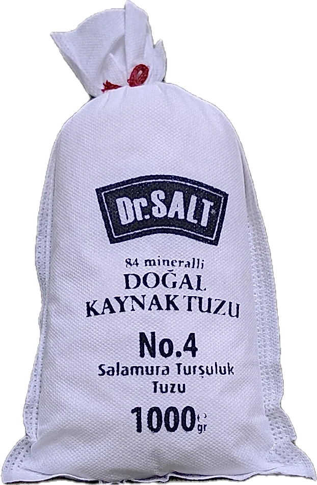 84 Mineralli Doğal Kaynak Tuzu 5 Boyut ve Numara Bez Paket - 1000 Gr.