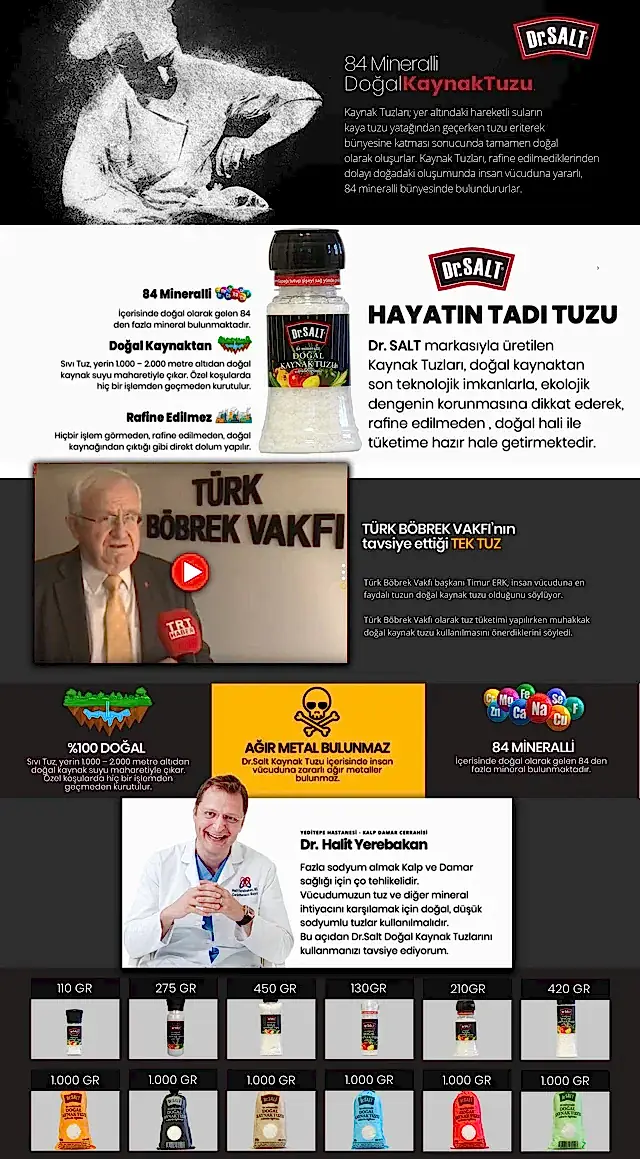 Doğal Kaynak Tuzu Değirmen 130 Gr.