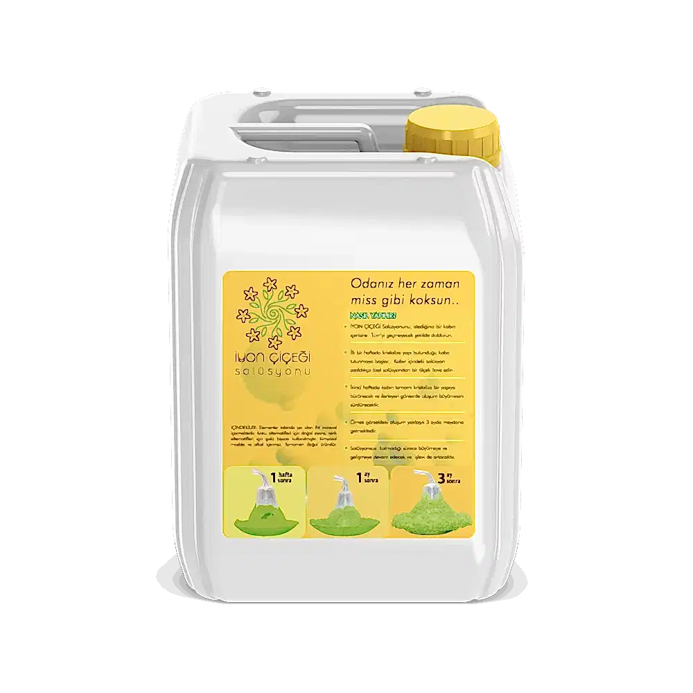 İyon Çiçeği Solüsyonu 5 Litre - 6 Farklı Renk