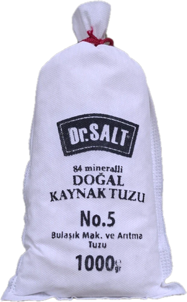 84 Mineralli Doğal Kaynak Tuzu 5 Boyut ve Numara Bez Paket - 1000 Gr.