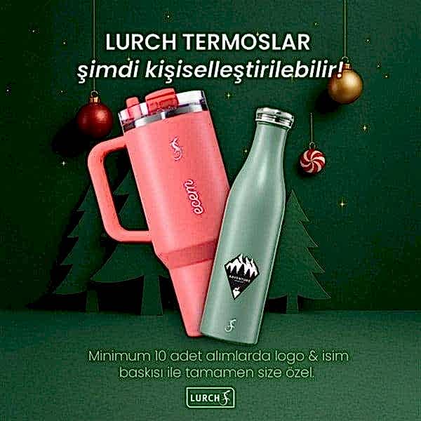 Lurch - 360° EDS Termos 300 ml Adaçayı Yeşil, Paslanmaz Çelik - Çift Cidarlı, Sızdırmaz - 270987