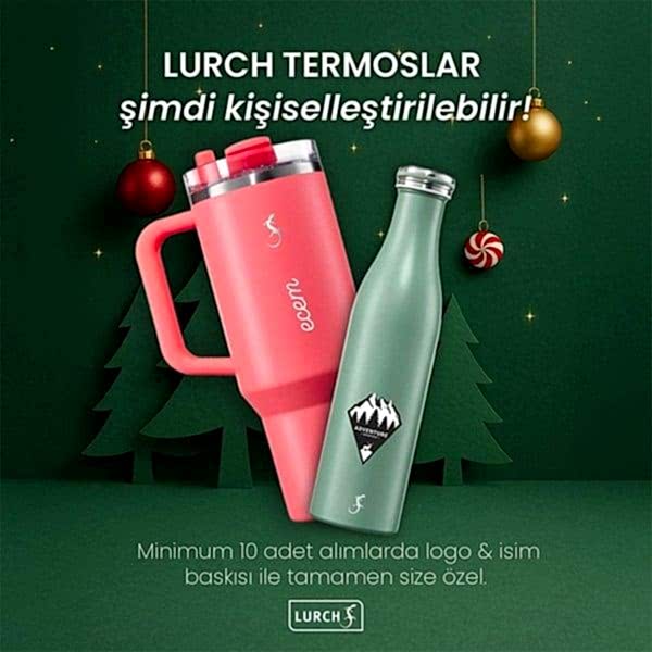 Lurch-  360° EDS Termos 300 ml Granit Gri, Paslanmaz Çelik - Çift Cidarlı, Sızdırmaz - 270988