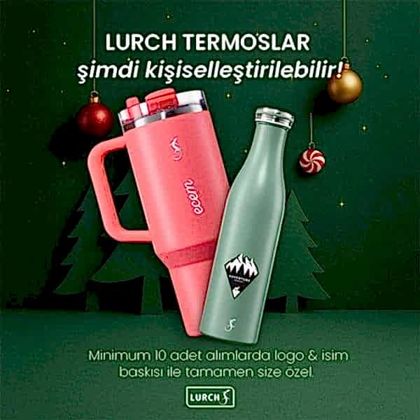 Lurch-  360° EDS Termos 300 ml Granit Gri, Paslanmaz Çelik - Çift Cidarlı, Sızdırmaz - 270988