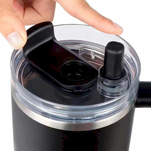 Lurch - “Big Cup” 0.8 L Fildişi,&nbsp;Paslanmaz&nbsp;Çelik&nbsp;Termos&nbsp;- Uzatılabilir&nbsp;Pipetli,&nbsp;Çift&nbsp;Cidarlı,&nbsp;Sızdırmaz - 270976