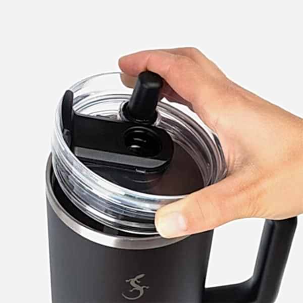 Lurch - “Big Cup” 0.8 L Fildişi,&nbsp;Paslanmaz&nbsp;Çelik&nbsp;Termos&nbsp;- Uzatılabilir&nbsp;Pipetli,&nbsp;Çift&nbsp;Cidarlı,&nbsp;Sızdırmaz - 270976