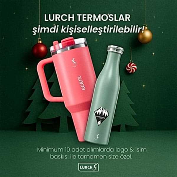 Lurch - “Big Cup” 0.8 L Fildişi,&nbsp;Paslanmaz&nbsp;Çelik&nbsp;Termos&nbsp;- Uzatılabilir&nbsp;Pipetli,&nbsp;Çift&nbsp;Cidarlı,&nbsp;Sızdırmaz - 270976