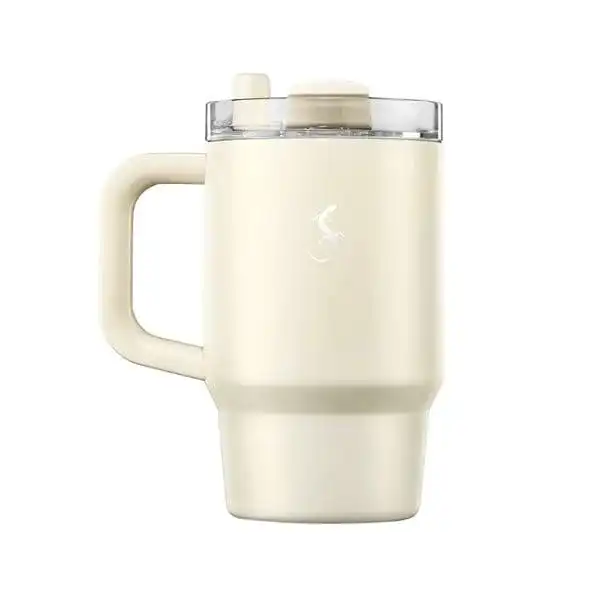 Lurch - “Big Cup” 0.8 L Fildişi,&nbsp;Paslanmaz&nbsp;Çelik&nbsp;Termos&nbsp;- Uzatılabilir&nbsp;Pipetli,&nbsp;Çift&nbsp;Cidarlı,&nbsp;Sızdırmaz - 270976