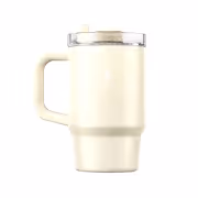 Lurch - “Big Cup” 0.8 L Fildişi,&nbsp;Paslanmaz&nbsp;Çelik&nbsp;Termos&nbsp;- Uzatılabilir&nbsp;Pipetli,&nbsp;Çift&nbsp;Cidarlı,&nbsp;Sızdırmaz - 270976