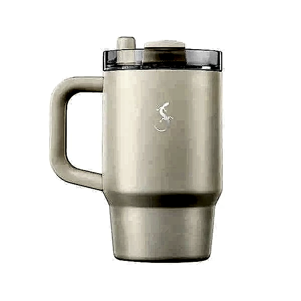 Lurch - “Big Cup” 0.8 L Fildişi,&nbsp;Paslanmaz&nbsp;Çelik&nbsp;Termos&nbsp;- Uzatılabilir&nbsp;Pipetli,&nbsp;Çift&nbsp;Cidarlı,&nbsp;Sızdırmaz - 270976