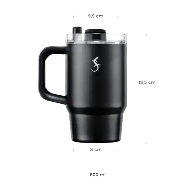 Lurch - “Big Cup” 0.8 L Lila,&nbsp;Paslanmaz&nbsp;Çelik&nbsp;Termos&nbsp;- Uzatılabilir&nbsp;Pipetli,&nbsp;Çift&nbsp;Cidarlı,&nbsp;Sızdırmaz - 270975