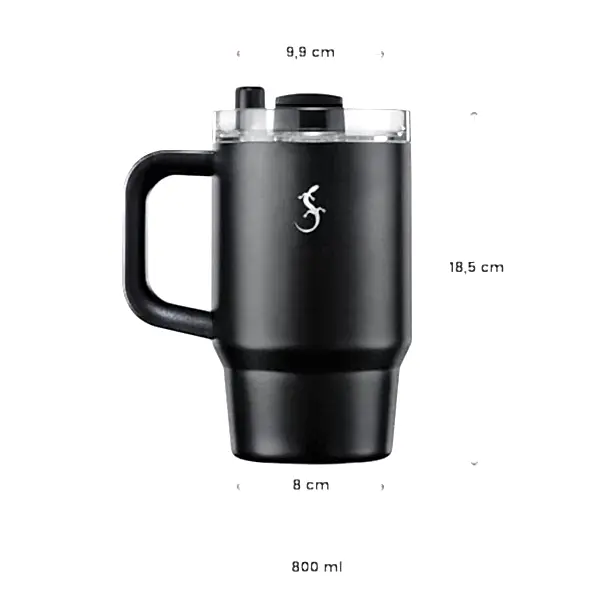 Lurch - “Big Cup” 0.8 L Lila,&nbsp;Paslanmaz&nbsp;Çelik&nbsp;Termos&nbsp;- Uzatılabilir&nbsp;Pipetli,&nbsp;Çift&nbsp;Cidarlı,&nbsp;Sızdırmaz - 270975