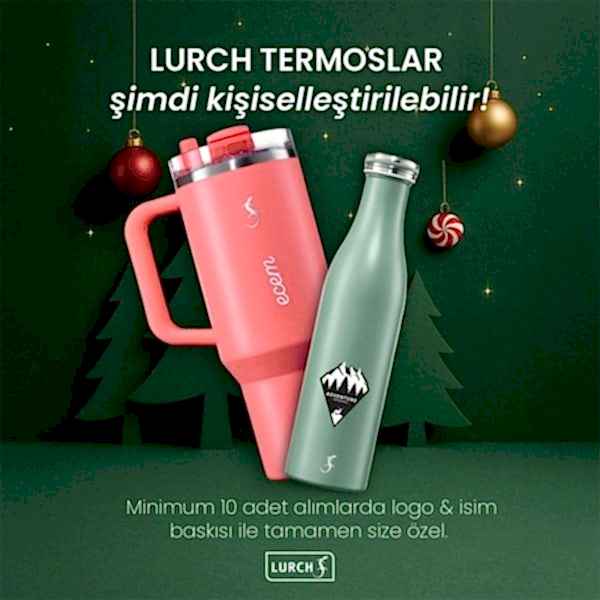 Lurch - “Big Cup” 0.8 L Mat Siyah,&nbsp;Paslanmaz&nbsp;Çelik&nbsp;Termos&nbsp;- Uzatılabilir&nbsp;Pipetli,&nbsp;Çift&nbsp;Cidarlı,&nbsp;Sızdırmaz - 270977