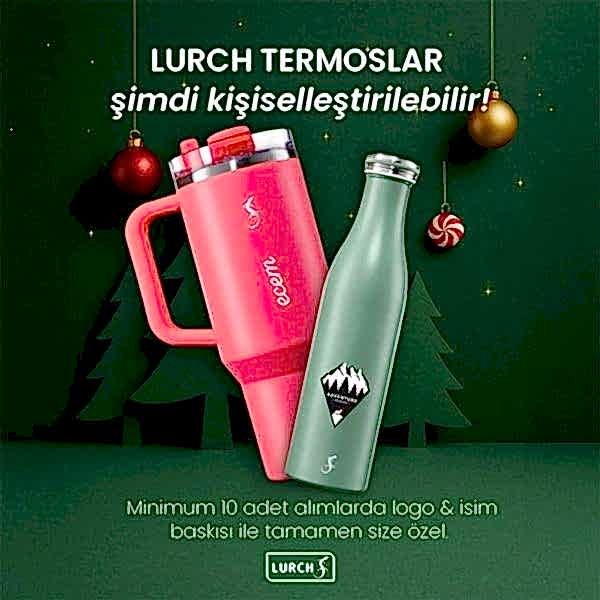 Lurch - “Big Cup” 0.8 L Mat Siyah,&nbsp;Paslanmaz&nbsp;Çelik&nbsp;Termos&nbsp;- Uzatılabilir&nbsp;Pipetli,&nbsp;Çift&nbsp;Cidarlı,&nbsp;Sızdırmaz - 270977